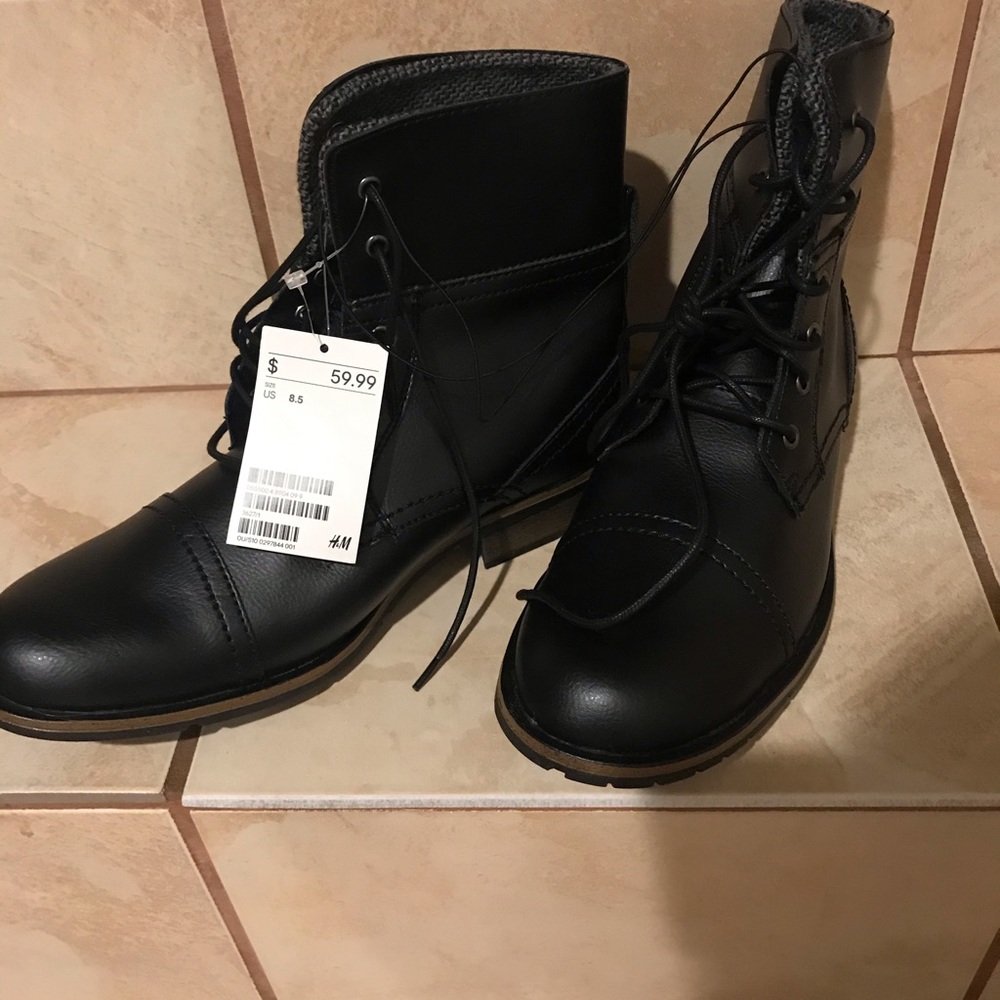 Black half boots